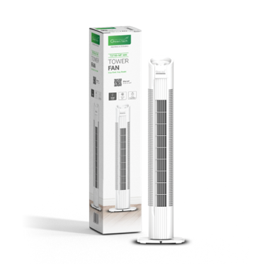 GREEN TECH Stupni ventilator TST08-MF-WH, 31", 50 W, mehanički, bijeli